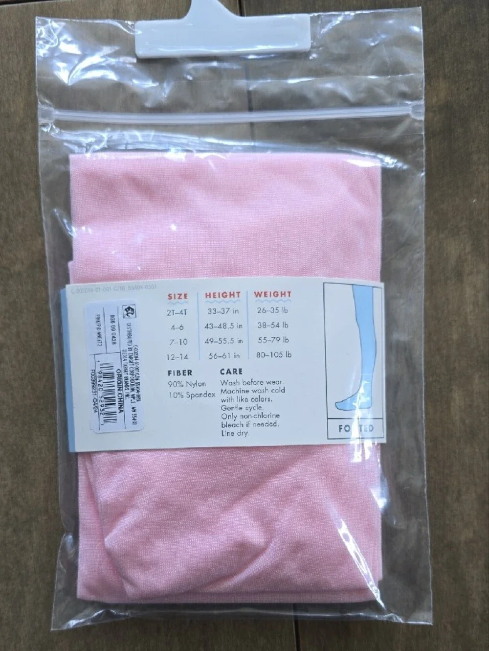 Cat & Jack Light Pink Dance Footed Tights